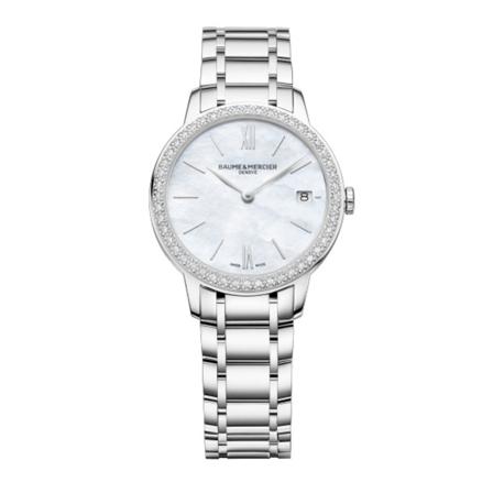 Baume et Mercier Watches grå, Dam Klockor, Dam, Storlek: ONE SIZE