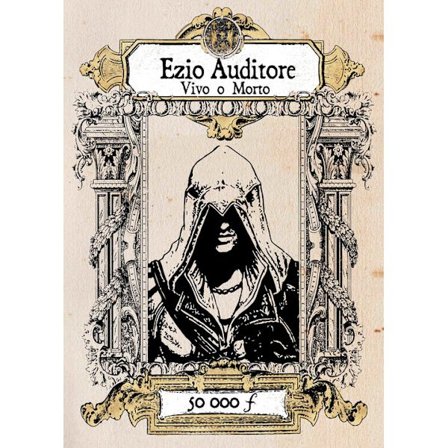 A3 Print -Assassins Creed - Ezio Auditore Vivo o Morte