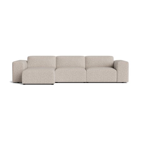Soma chaiselong sofa, venstrevendt - Puente Lys Greige - 343x147x75 - Sofa, chaiselong