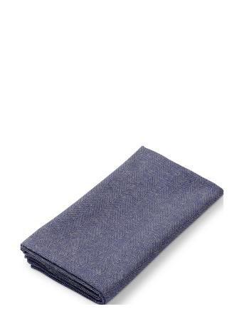 Herringb Stofserviet 45X45 Cm 4 Stk. Home Textiles Kitchen Textiles Napkins Cloth Napkins Blå Lyngby Porcelæn