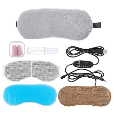 Lavendel Damp Varm Kompres Øjenmaske USB Konstant Temperatur Kold Varm Kompres Øjenmaske