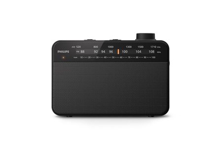 Philips Radio Portable Analog Black
