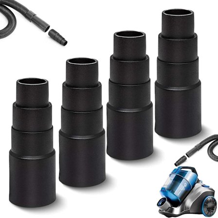 Adapter för dammsugarslang, 4 stycken dammsugarslanganslutning dammsugaradapter reducerare, för dammsugare slipmaskin sticksåg