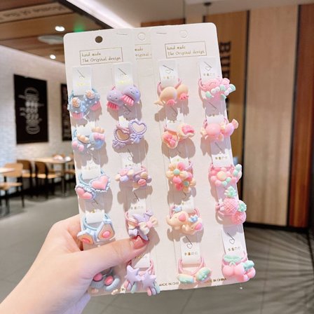 Barns tecknade litet gummiband skadar inte håret frukt hårring