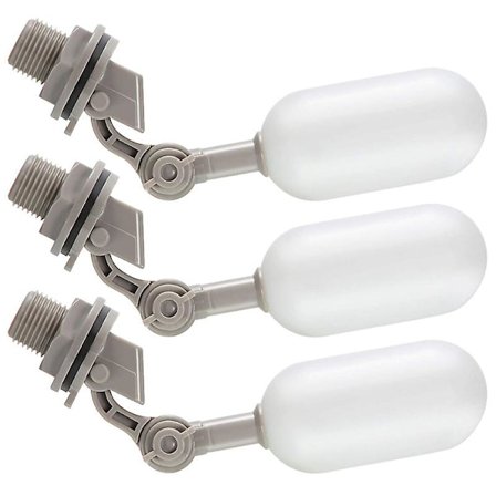 3-pack flytande ventilset, 1/2 tum vattenförsörjningsrör flytande ventil med flottör för justeringsarm