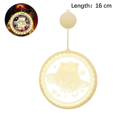 Juledekorative lyskæder til vinduer Juleakryl LED natlys til børn Julefødselsdagsgaver Hjemmedekoration Vinduer Sti Pa