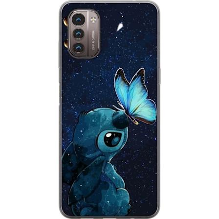 Nokia G21 Gjennomsiktig deksel Stitch sommerfugl