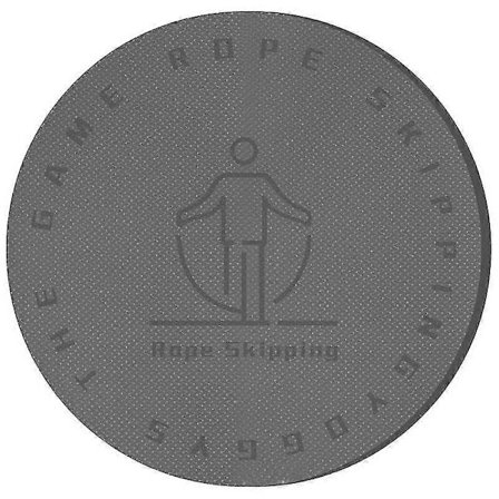 Hoppetau Matte Treningsmatte Rund Treningsmatte For Absorbering & Tau Stabilitet