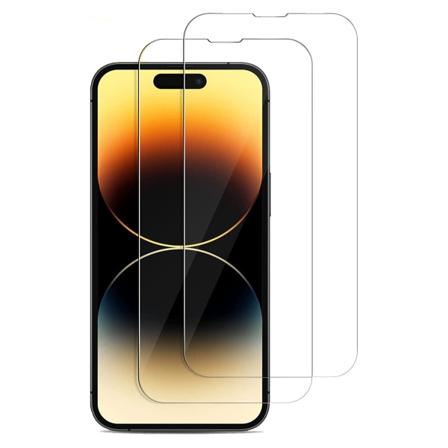 2 kpl iPhone 15 - Näytönsuoja karkaistua lasia Transparent