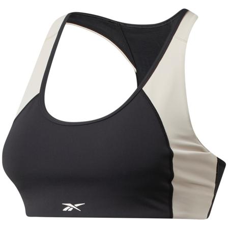 Reebok Women's Lux Racer Padded Colorblock Sports Bra Women undergarment Black S