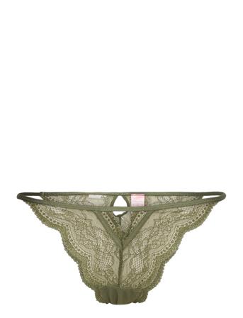 Isabelle Tanga Brazilian R Lingerie Panties Brazilian Panties Grön Hunkemöller