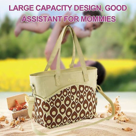 Insular Stor Romslig Mamma Reise Baby Bleieveske