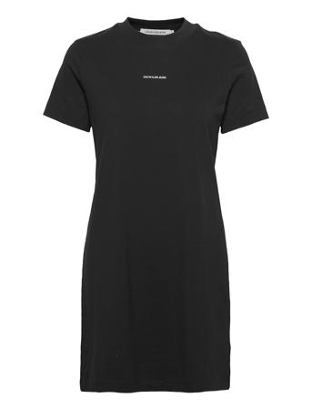 Micro Branding T-Shirt Dress Black Calvin Klein Jeans