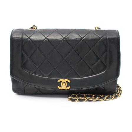 Chanel Vintage Pre-owned Shoulder Väska svart, Dam Vintage Väskor, Dam, Storlek: ONE SIZE