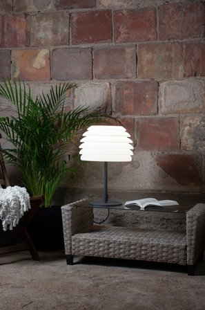 Jotex - FRED bordlampe Hvit - Kjøp Utebelysning hos Jotex