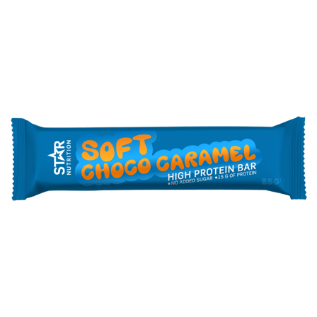 Proteinbars Star Nutrition Soft Protein Bar, 55g, Choco Caramel - Bodyman.dk