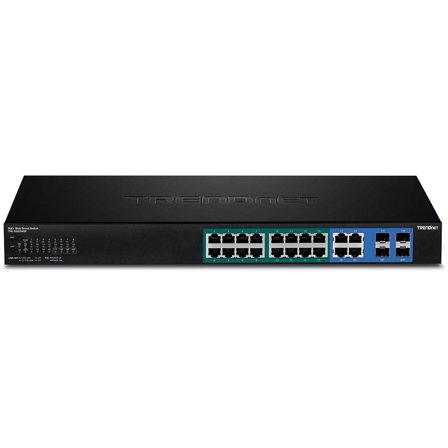 TRENDnet TPE 1620WSF - switch - 20 porter - smart - rackmonterbar - TAA-samsvar