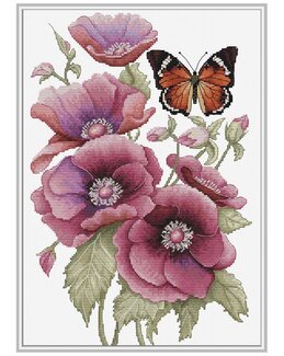 Broderikit Billede Blomster - Luca-S