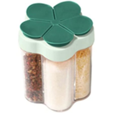 Krydderiglas med etiket 5 i 1 Glas til krydderier Salt- og peberstrøer Krydderiglas Krydderiarrangør Grillkrydderi