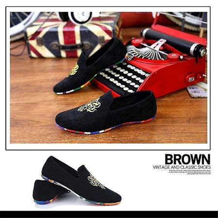 Män Fashion Mjuka Loafer Camouflage Platform Slip On Skor