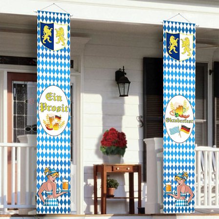 Oktoberfest-banderoll - Bayerisk festdekoration (50 x 300 cm) (FMY)