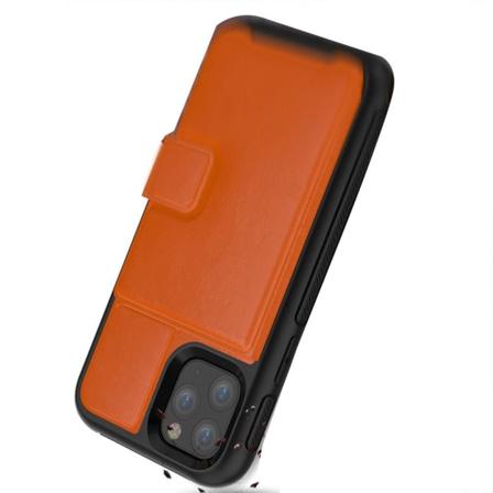 TG iPhone 11 Pro Max - Praktisk Beskyttelsesetui med Kortlomme Orange Orange