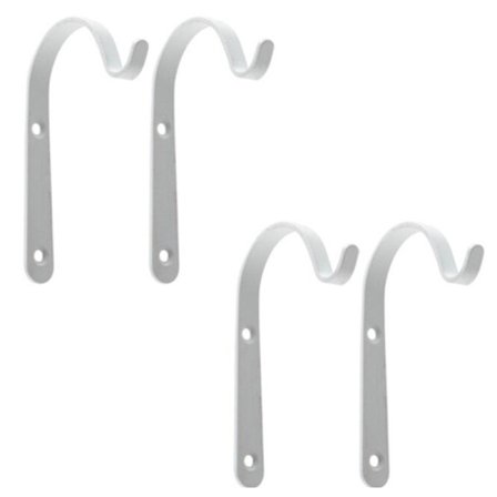 Set med 4 rustika väggkrokar i järn för att hänga lyktor, rockar, masker