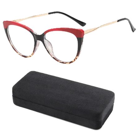 Sinisen valon suodattavat lukulasit pelaamiseen, televisioon, puhelimiin - Sinisen valon suodattavat lasit naisille, punaiset