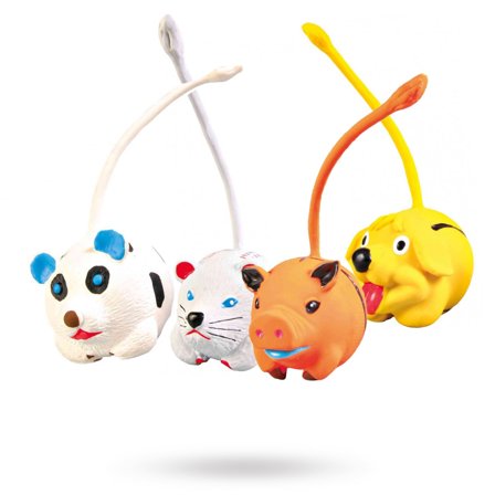 Trixie - Latexdjur med Svans - Till hundpromenaden - Hundleksaker