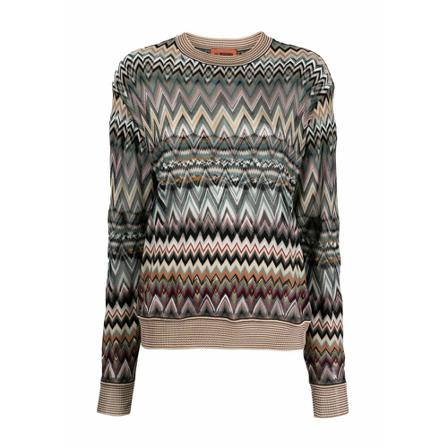 Missoni, Round-neck Knitwear Rood, Dames, Maat:M