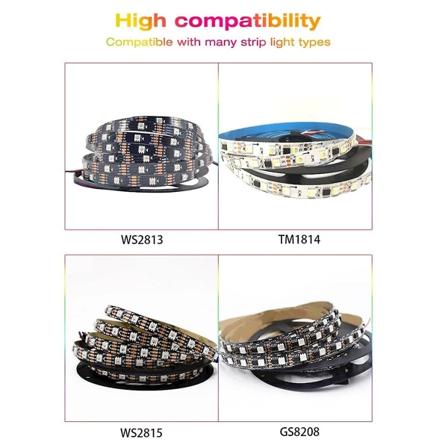 ESP32 WLED LED-controller DC5-24V DIY dynamisk lystilstand WS2811 WS2812b SK6812 TM1814 WS2813 WS2815 LED-striplys