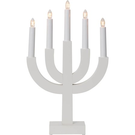 Star Trading - Adventstake 219-61 Selma Vit 5Ljus Hvit