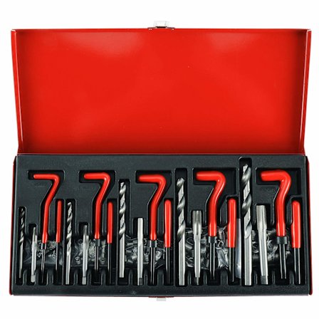 131-osainen kierteenkorjaussarja poranterä Helicoil-holkit M5 M6 M8 M10 M12