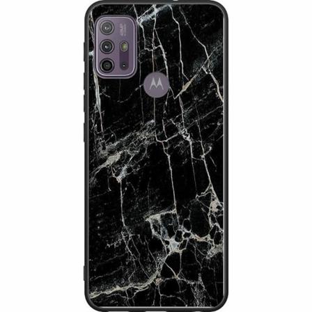 Motorola Moto G10 Svart Skal Marmor Svart