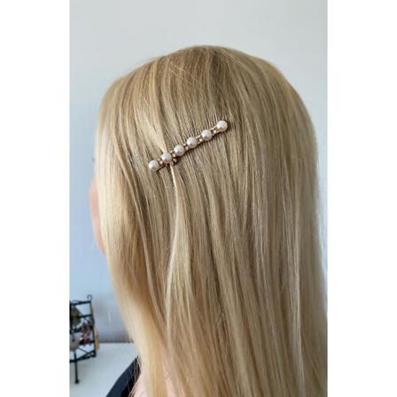 Hårnål Med Stora Pärlor Och Strass Vit One Size