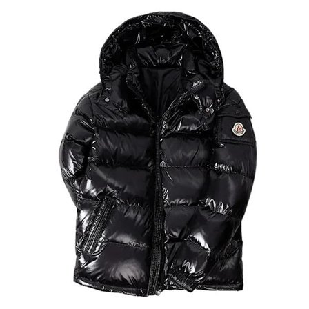 Blank, kort vinterjakke, herre stand-up krave hættedesign, størrelse SS/S