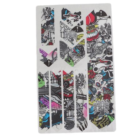 ENLEE Cykelramme Beskyttende Klistermærker 3D Cykelramme Beskyttelsestape Dekorativ Film til Mountainbike Racercykler Anime Mønster