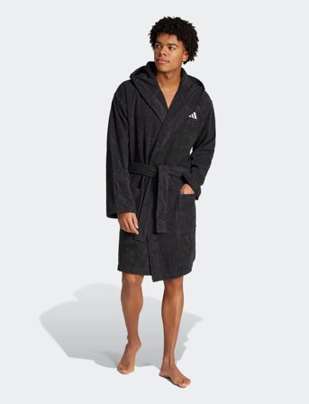 adidas Sportswear Bathrobe Hooded - Black - S