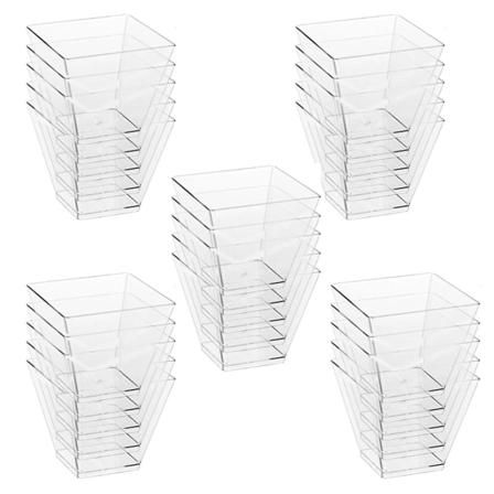 25x J lkiruokakulhot Muovia Transparent