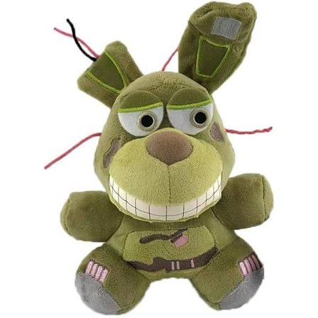 Five Nights at Plushies Springtrap Bonnie Plys Legetøj 18cm, Five Nights Freddy Games Plys, Velegnet Plys Dukke og Gave til Børn