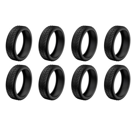 1/4/8 stk. Bagagekuffert Dæmpende Støjreducerende Betræk Til De Fleste 8 Spinnerhjul Bagage Sort Black 8pcs