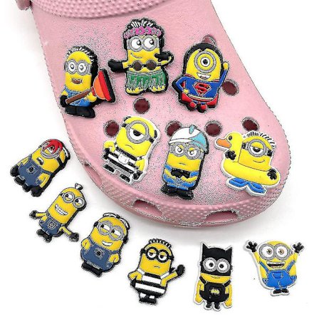 12 stk. Minions Grusomme Mig Tema Crocs Sko Charms Til DIY Træsko Sandaler Dekoration Sko Tilbehør Sæt Gaver