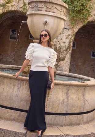 BUBBLEROOM-Mermaid Maxi Skirt-XS