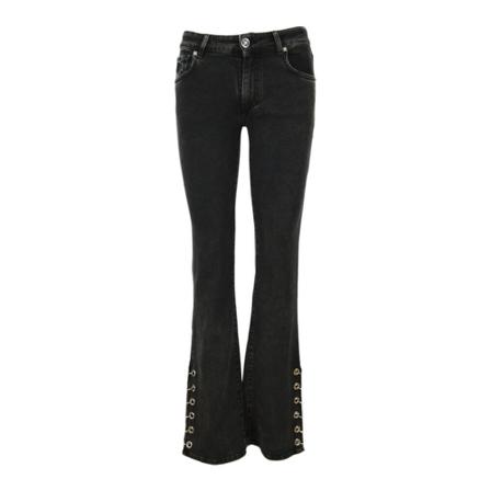 John Richmond, Flared Jeans Zwart, Dames, Maat:W25