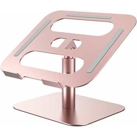 Hem Laptop Stativ Fällbar och Roterande Tablet Stativ (Rose Gold),
