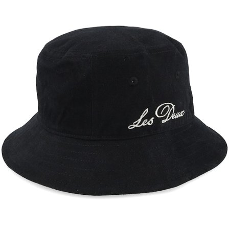 Les Deux - Black bucket Kapelusz - Sand Wash Hat Black Bucket @ Hatstore