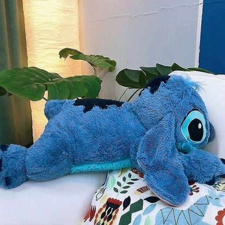 Disney Lilo ja Stitch -kauppa Suuri pehmolelu Eläinlelut Tyyny Animella Nukkumiseen Lasten Nuket Tytöt Lasten Syntymäpäivälahja (45cm Stitch) -WELLNGS