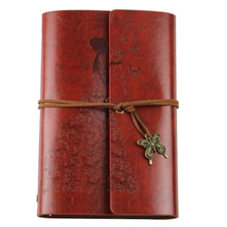 Olinjerad Hantverkspappersjournal för Konstnärer, Skissbok för Ritning med Påfyllningsbart Notebook-System, Läderinbunden Journal i Vintage-Stil, 