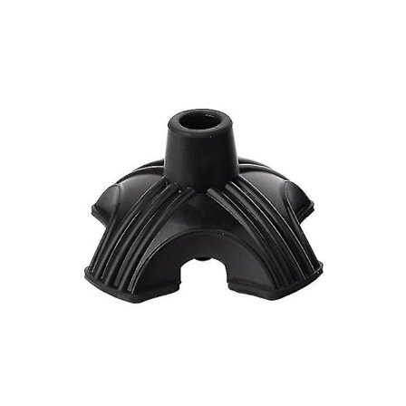 Stokke-spids, Skridsikker Selvstående Kvadratisk Støtte Gummi Stokke-spids 4-punkts Udskiftning Stokke-spids