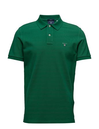 Original Pique Ss Rugger Polos Short-sleeved Grøn GANT